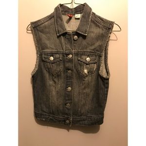 H&M Denim Cropped Vest